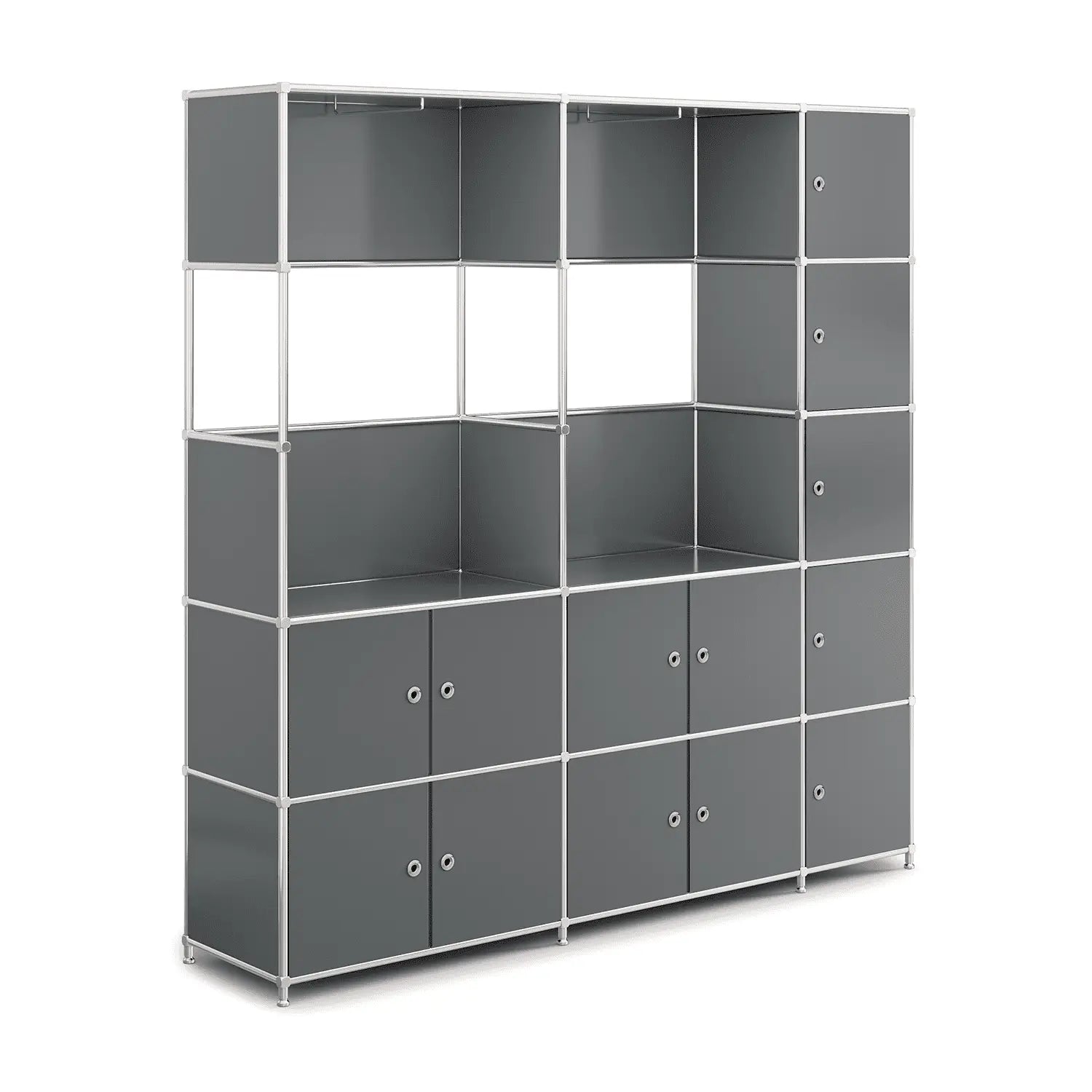 Garderobe in elegantem Dunkelgrau