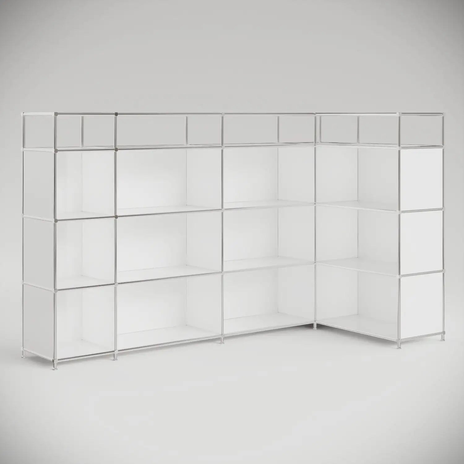 Spacious L-shaped reception desk