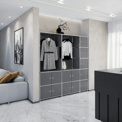 Armoire en gris foncé élégant