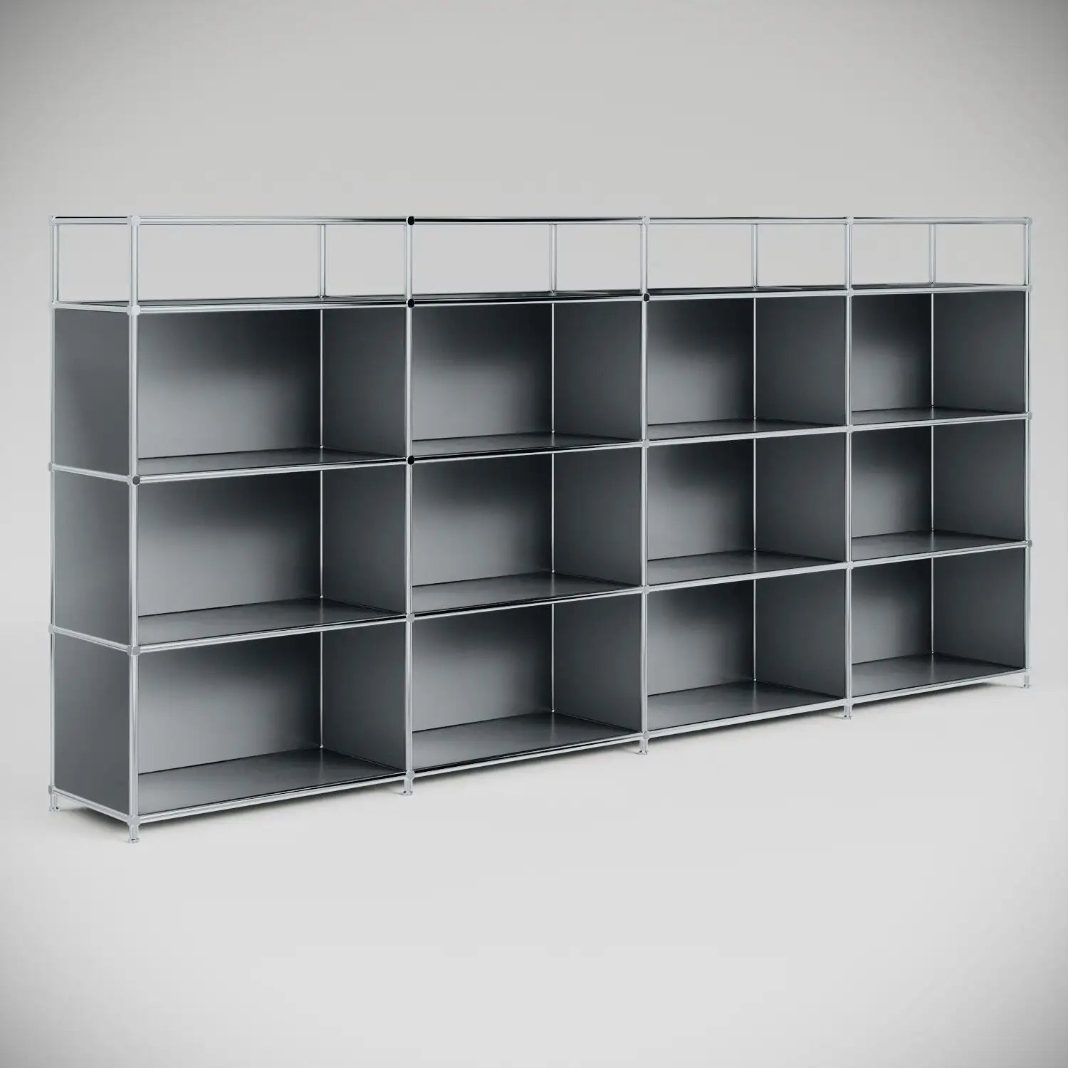 Grosse Empfangstheke in Dunkelgrau