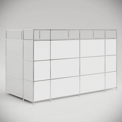 Grosszügige Empfangstheke in L-Form