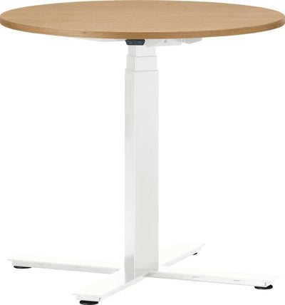 Table de conférence ronde réglable en hauteur