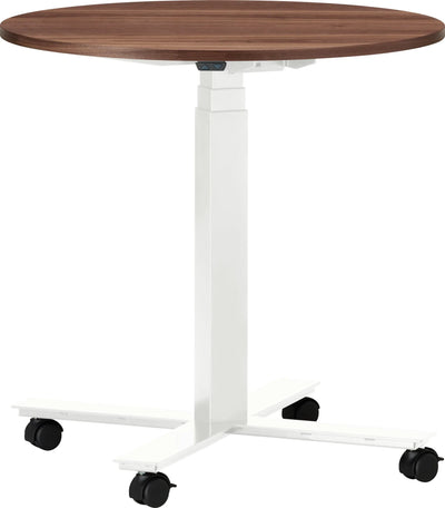 Table de conférence ronde réglable en hauteur