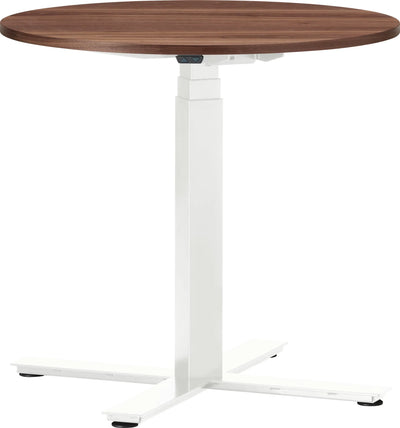 Table de conférence ronde réglable en hauteur