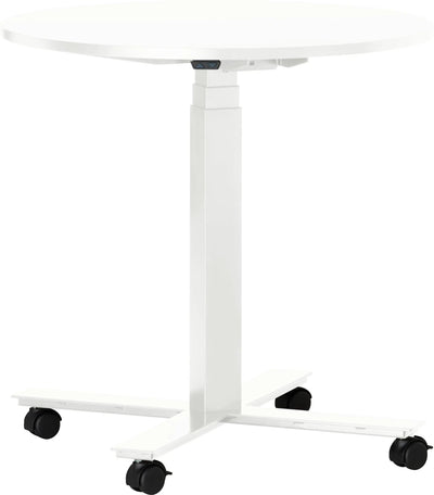Table de conférence ronde réglable en hauteur