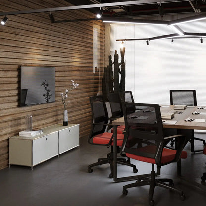 Lowboard in light grey with 2 doors