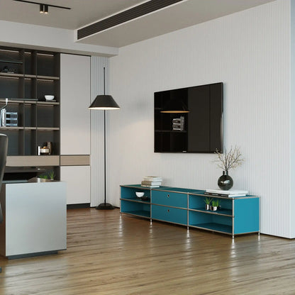 Lowboard in Petrol mit 2 Schubladen