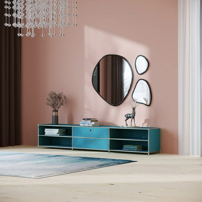 Lowboard in Petrol mit 2 Schubladen