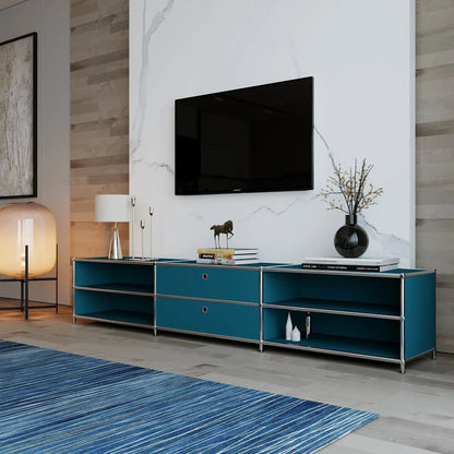 Lowboard in Petrol mit 2 Schubladen