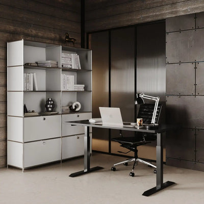White shelf with 2 drawers/flaps