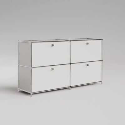White sideboard with 4 doors