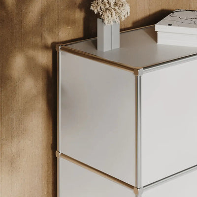 White sideboard with 4 doors