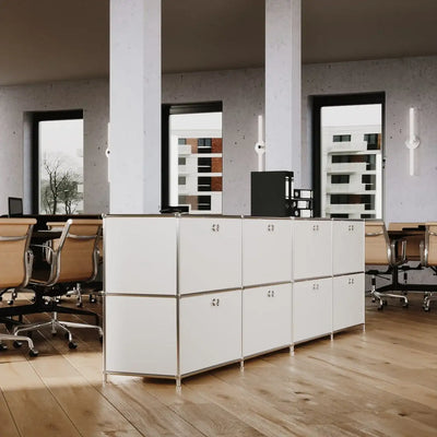 White sideboard with 4 doors