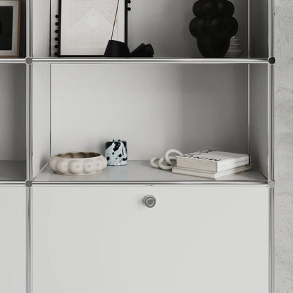 USM Haller Alternative von Flexcube: Regal in Weiss mit 2 Schubladen / Klappen