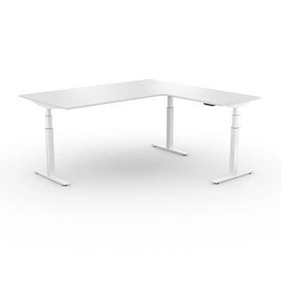 Bureau réglable en hauteur Flexcube, bureau d'angle professionnel