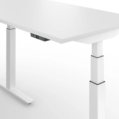 Bureau réglable en hauteur Flexcube, bureau d'angle professionnel