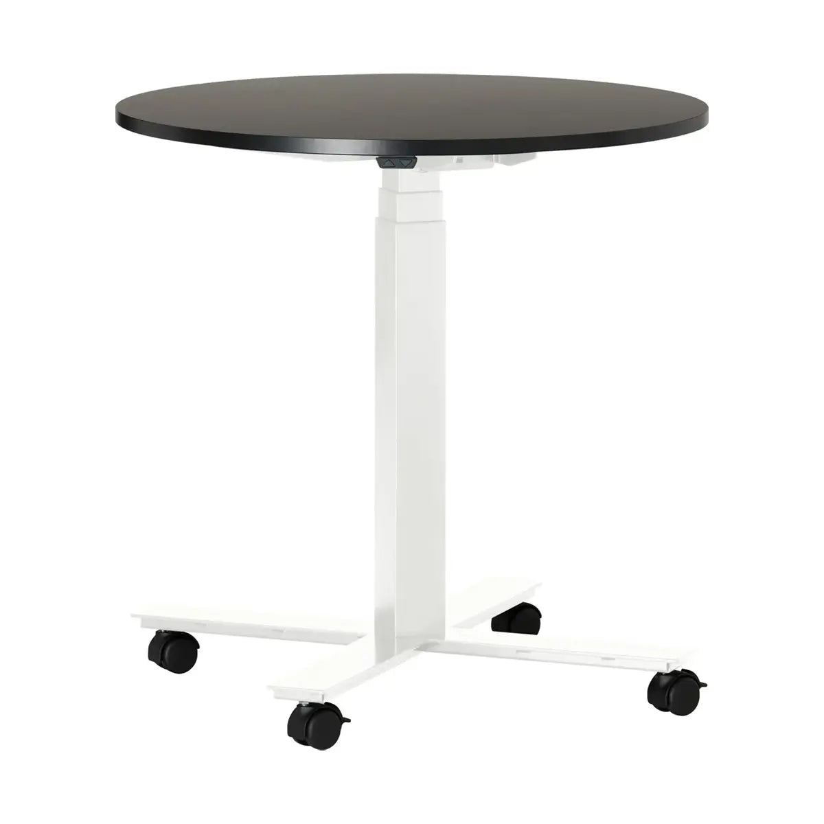 Table de conférence ronde réglable en hauteur