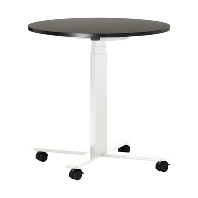 Table de conférence ronde réglable en hauteur