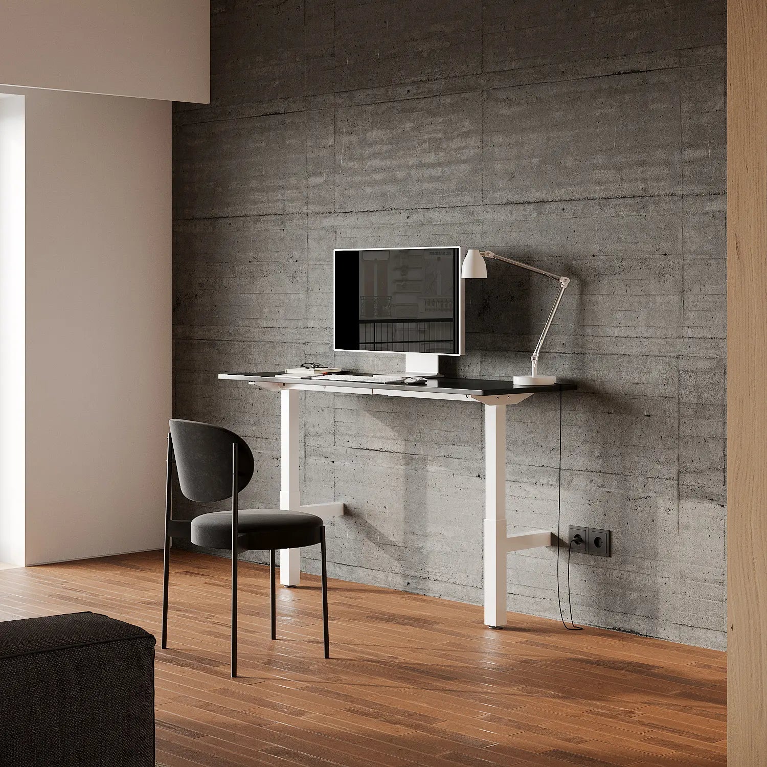 Table murale réglable en hauteur 140 cm