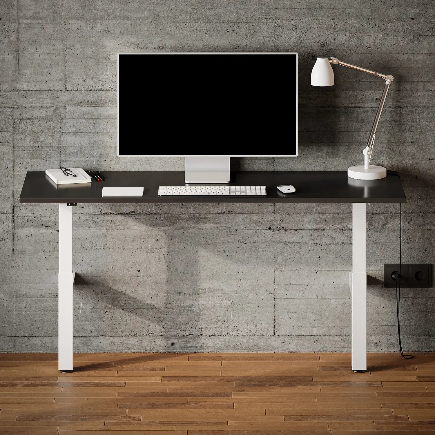 Table murale réglable en hauteur 140 cm