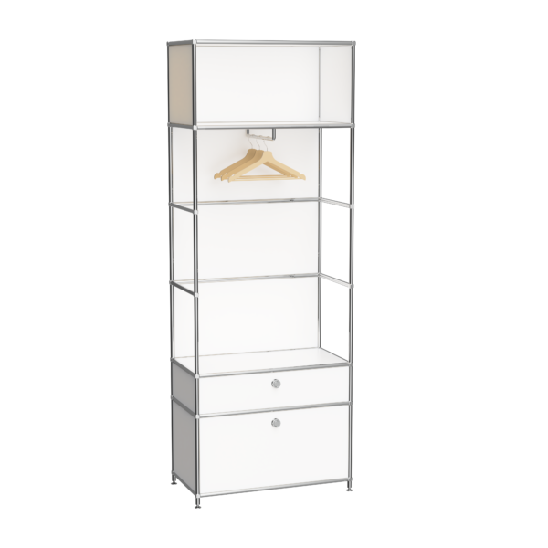 Wardrobe white 77x40x215cm
