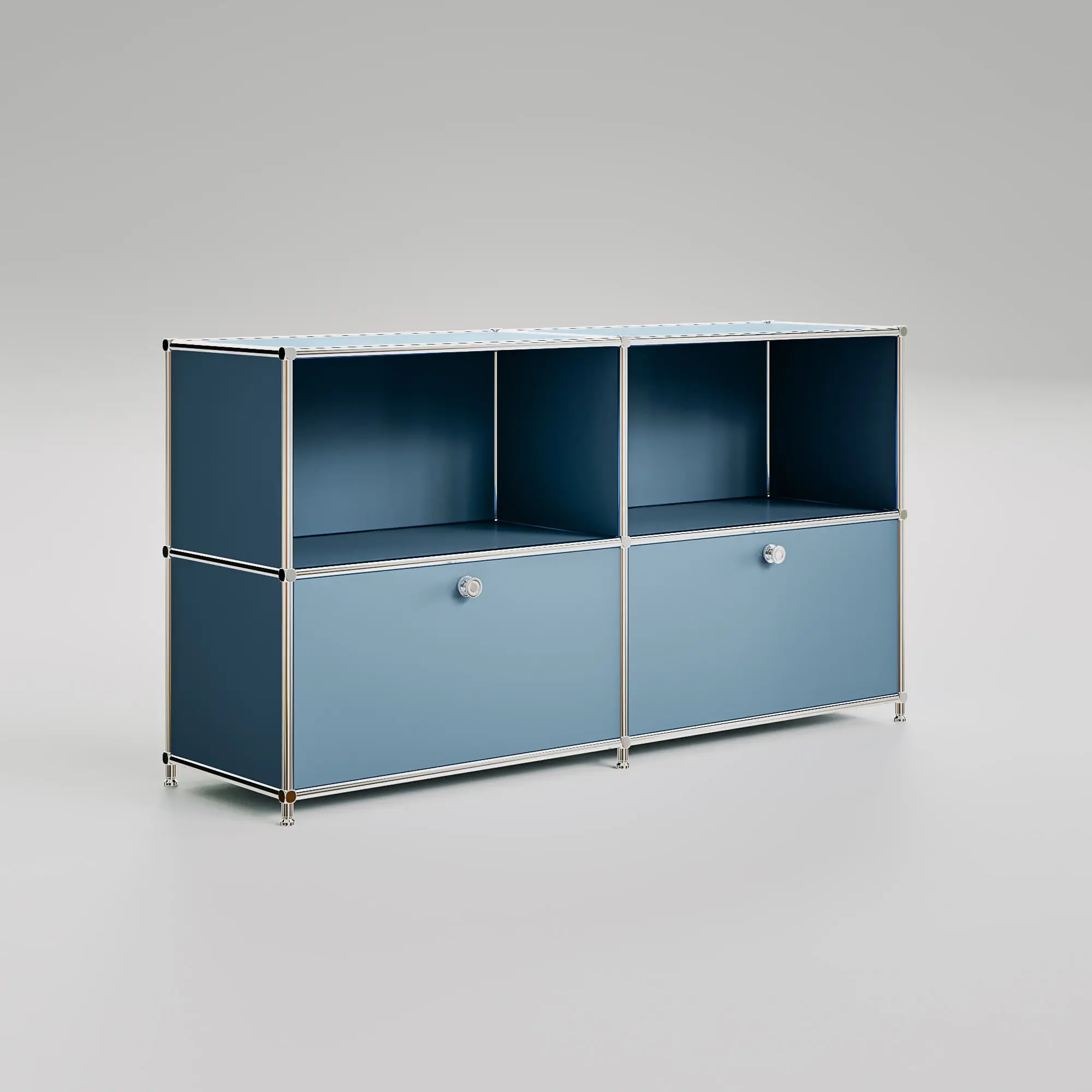 Sideboard in Petrol mit 2 Klappen