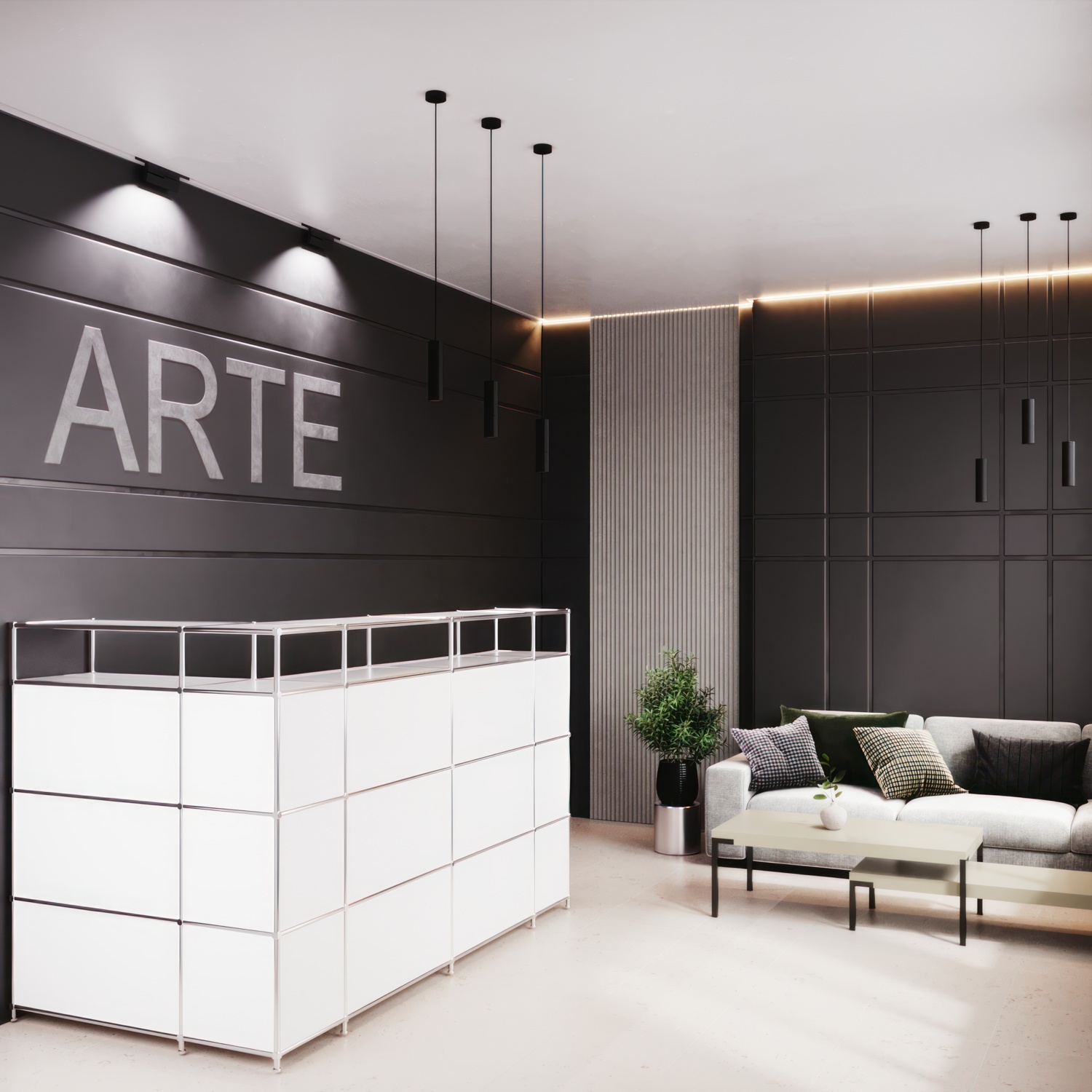 Grosszügige Empfangstheke in L-Form - Image 2