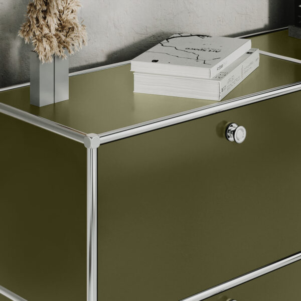 Sideboard in Olivgrün mit 3 Schubladen/Klappen - Image 3