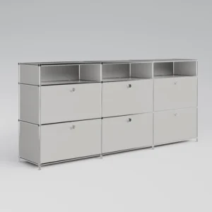 USM Haller Alternative von Flexcube: Kommode in Hellgrau mit 6 Schubladen